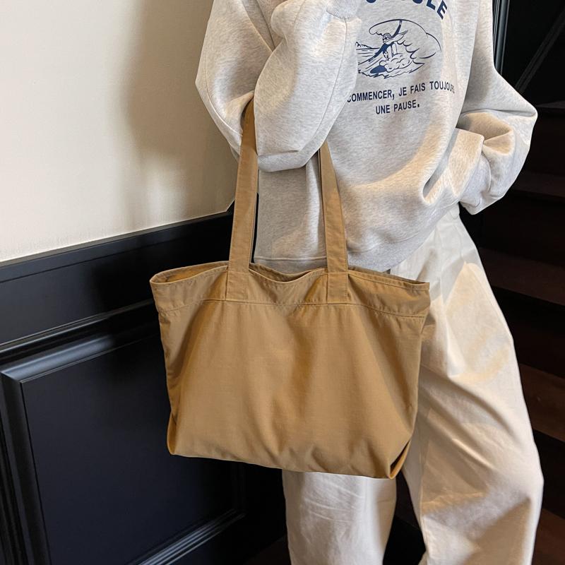 Student Class Shoulder Bag Women's Large Capacity Commuter Handbag Waterproof Tote Bag