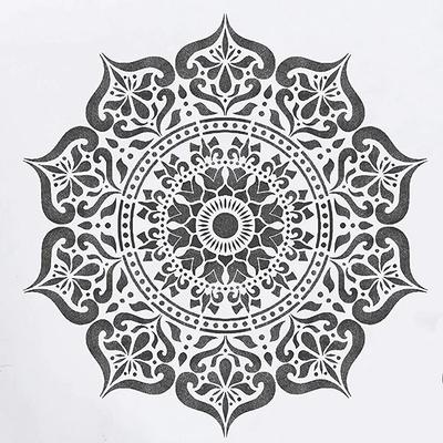 30*30cm Großes Mandala Totem Rad DIY Schichtschablonen Wandmalerei Scrapbooking Ausmalen Prägung Album Dekorative Vorlage