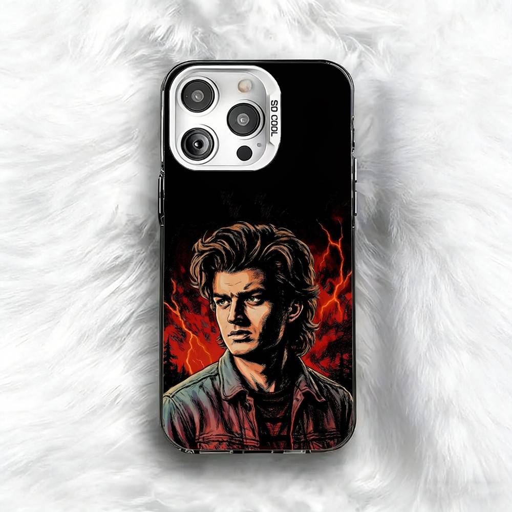 S-Steve H-Harrington   Phone Case For iPhone 16 17 15 14 12 13 Pro Max Black Color Shockproof Cover