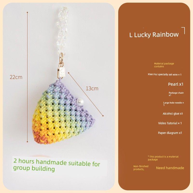 

DIY Hand-Woven Wool Gift Zongzi Bag [Lucky rainbow] material package