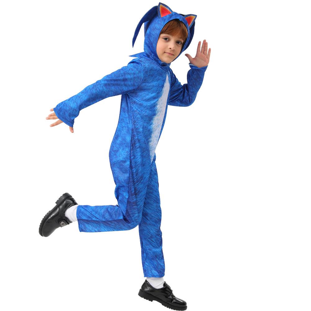 Kreslený Cosplay Kostým Sonic the Hedgehog pre Scénické Predstavenie