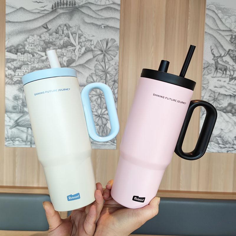 Insulated Travel Mug 720ml Stainless Steel Leakproof Cup For Office Use