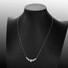 New 1.7-5CTTW All Moissanite Necklace for Women Smile Princesses Sparkling Diamond Pendant S925 Sterling Silver Plated PT950