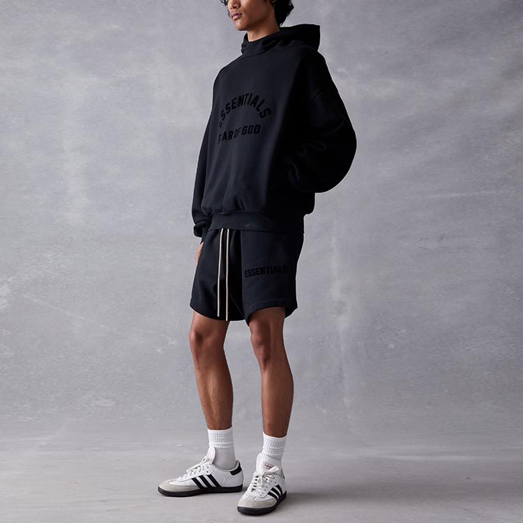 Fear of God Essentials Mikina Jet Black Pánské Topy 192SP232050F
