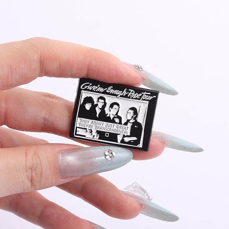 PUNK ROCKERS Enamel Pins Custom Give Em Enough Rope Tour Brooches Lapel Badges Clothes Funny Jewelry Gift for Friends