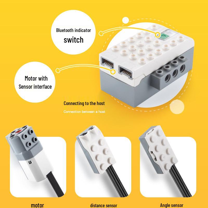 Wedo 2.0: Distance Sensor, Angle Sensor, Motor, and Accessories for Robotics Programming In Science and Education