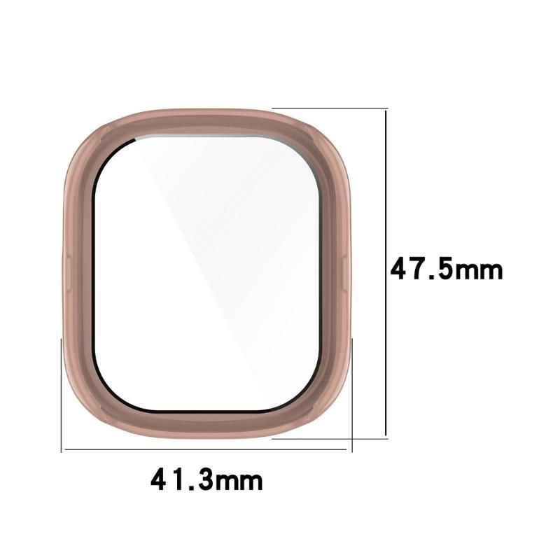 652F Screen Protector Case Cover for Watch 4 Scratch-resist Shock Frame Full Edges Coverage Smartwatch Onepiece Bumper Shell