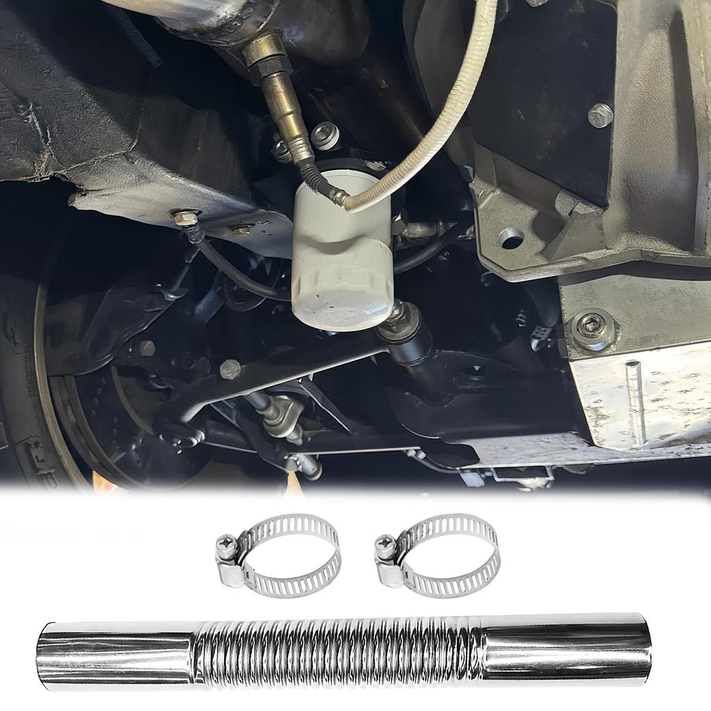 Straight Pipe Exhaust Spiral 5.91Inch Stainless Exhaust Straight Pipe For Automotive Trucking Outdoor Maintenance Vehicle Car