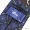 [Disney] Mitsumaru Silhouette Check Pattern Tie D50036 Navy x Green Free Size Business Casual Gift