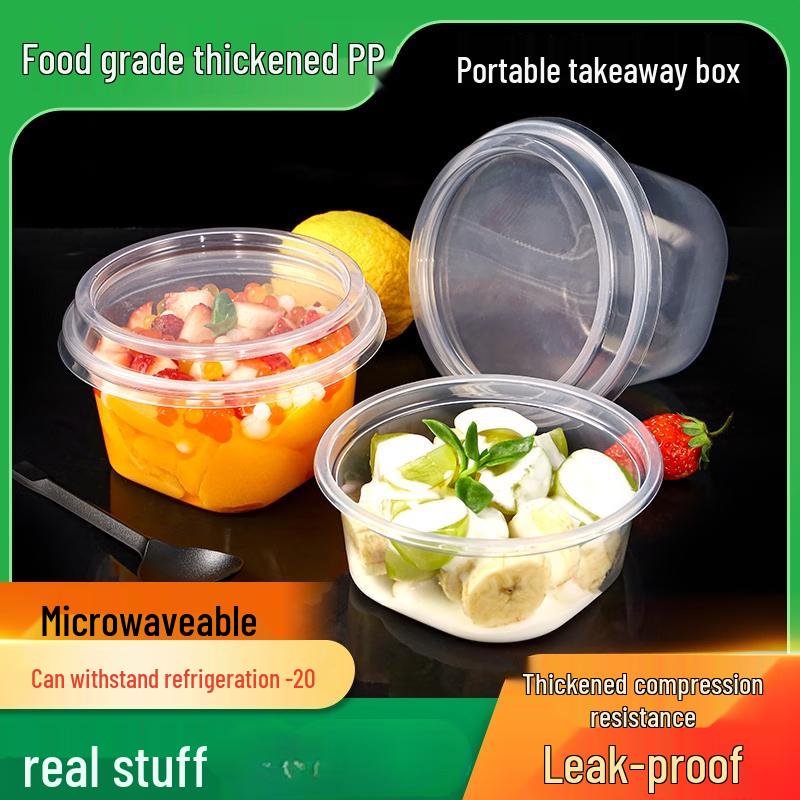 Wuhe Disposable 350ml Square Lunch Box Set