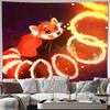 Anime Red Panda Tapestry Wall Hanging Forest Animal Decor Room Aesthetic Japanese Home Decor Dorm Room Wall Art Gift