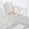Save Space Handle Bookends Transparent Divider Book Stand Minimalism Desk Storage Rack