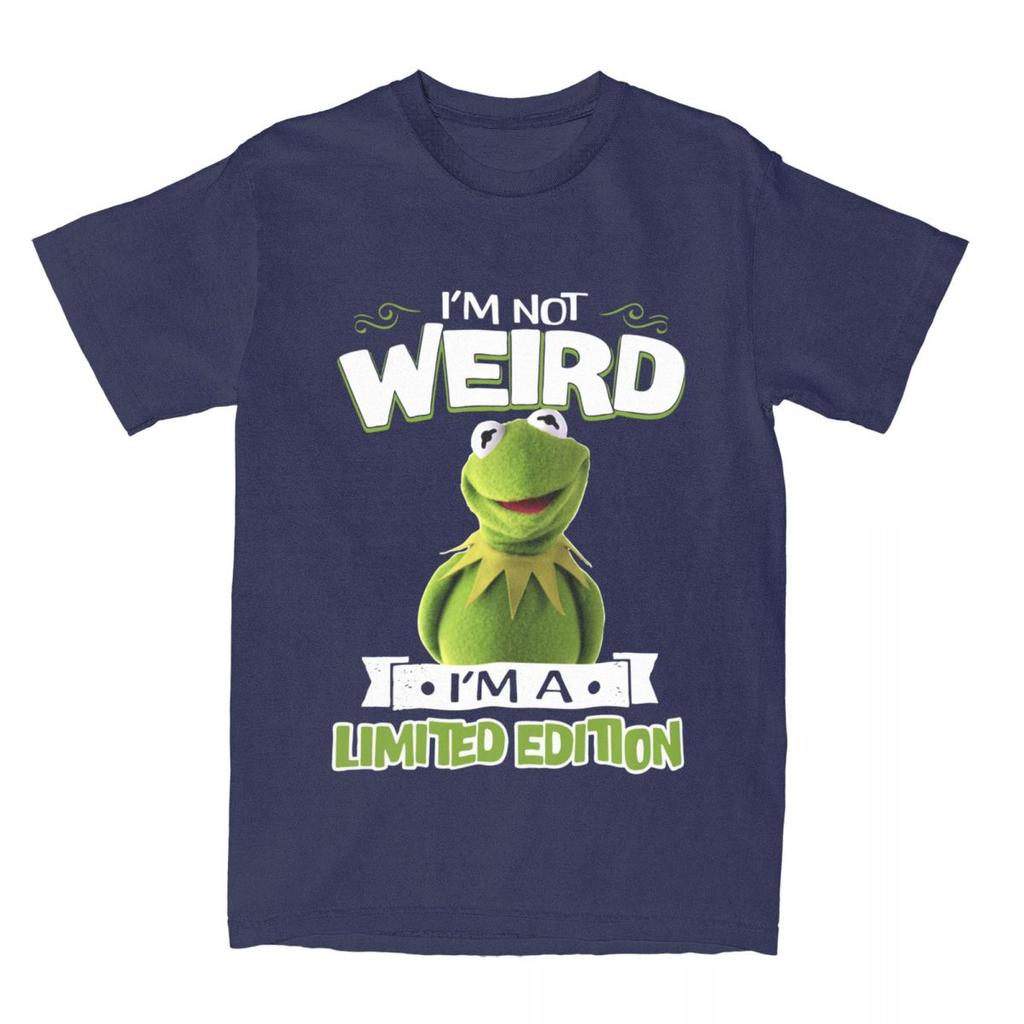 Miniso Muppet Kermit Frog Im Not Weird Im A Limited Edition TShirt Men Women O Neck Cotton T Shirts Short Sleeve Clothing