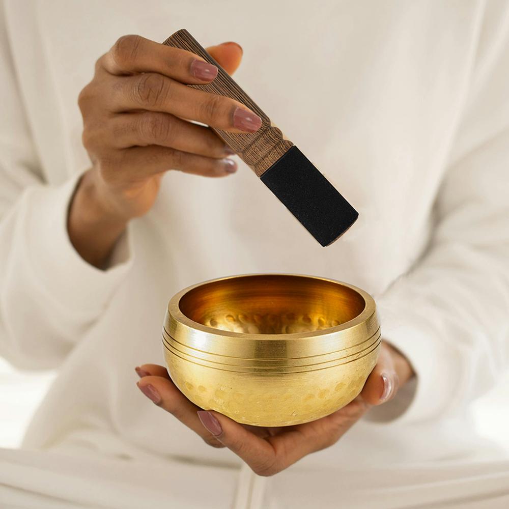 Tibetan Singing Bowl Set Stress Relief Tool Yoga Meditation Chanting Bowl For Yoga Chakra Healing Mindfulness Stress Relief