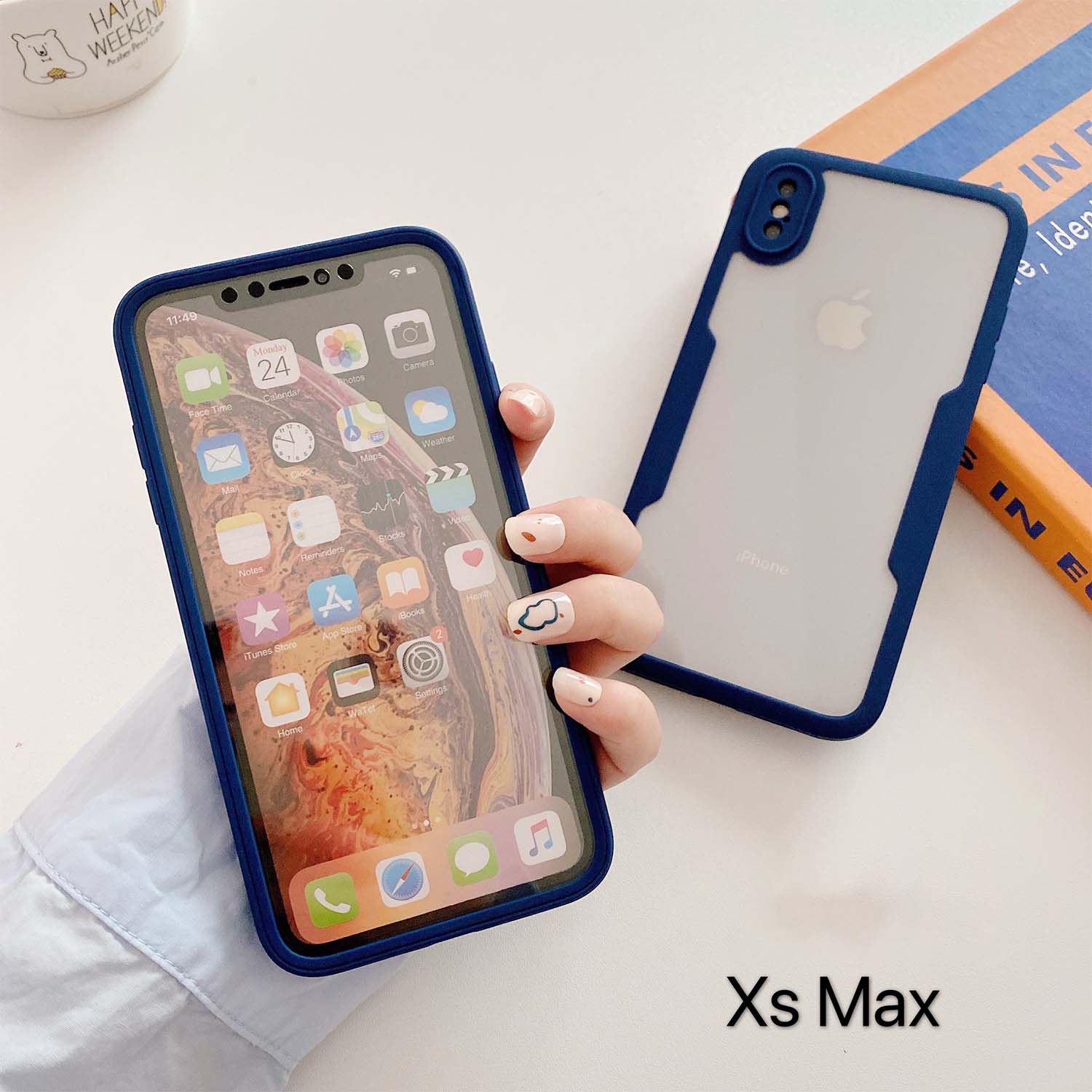 

Гибридный чехол из жидкого силикона на 360 градусов для iPhone 14 13 12 11 X XS XSMax Mini Pro MAX, противоударный, с полной защитой iPhone XS зелёный