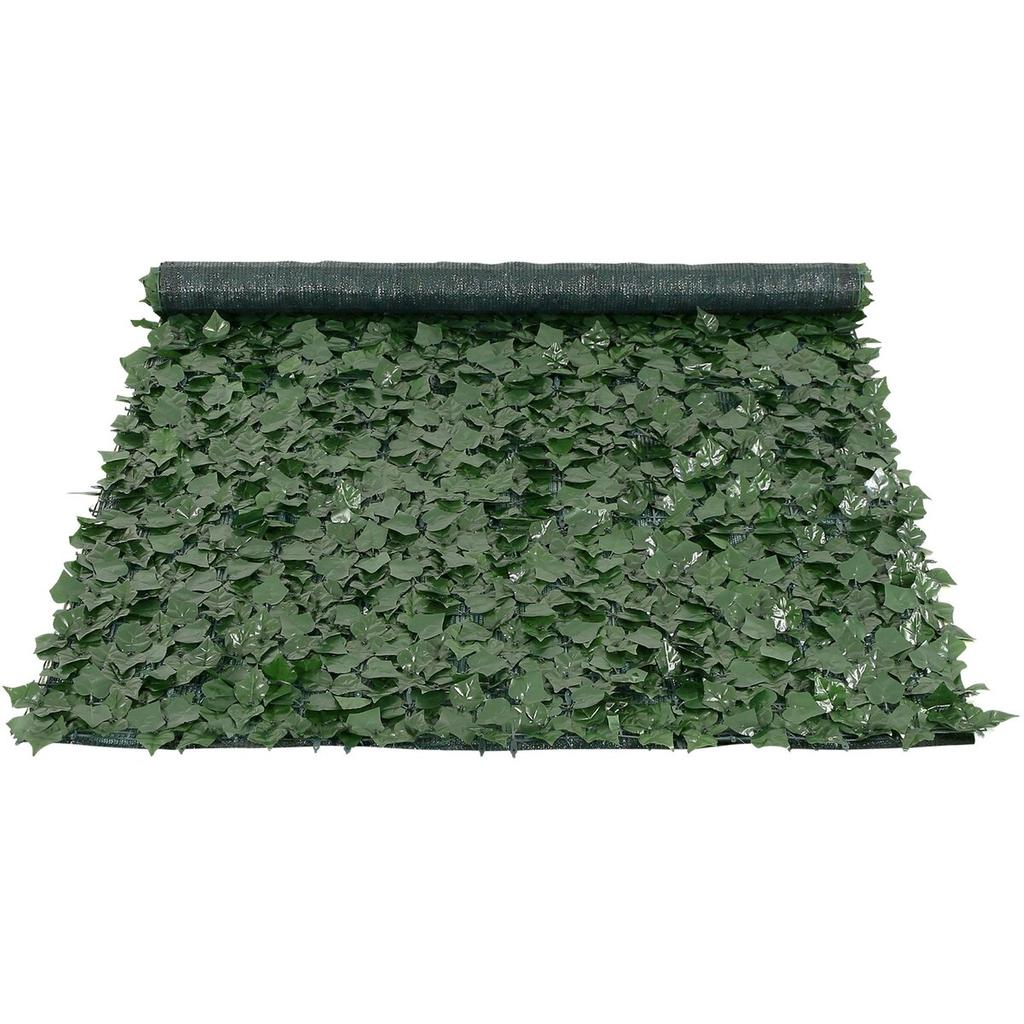 Ivy Privacy Fence, 1.5 X 2.5m Artificial Green Wall Screen, Greenery Ivy Fence with Mesh Cloth Backing and Strengthened Joint, Faux Hedges Vine Leaf