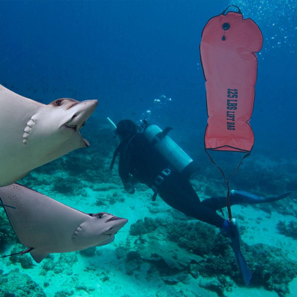 KEEP DIVING Scuba Safety Lift Bag Dump Valve Pumping Diving Accessory 60LBS
