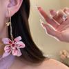 with Leaf Stalk Floral Pendant Earrings Zinc Zinc Alloy Stud Earrings Enamel Flower Drop Earrings  Vacation