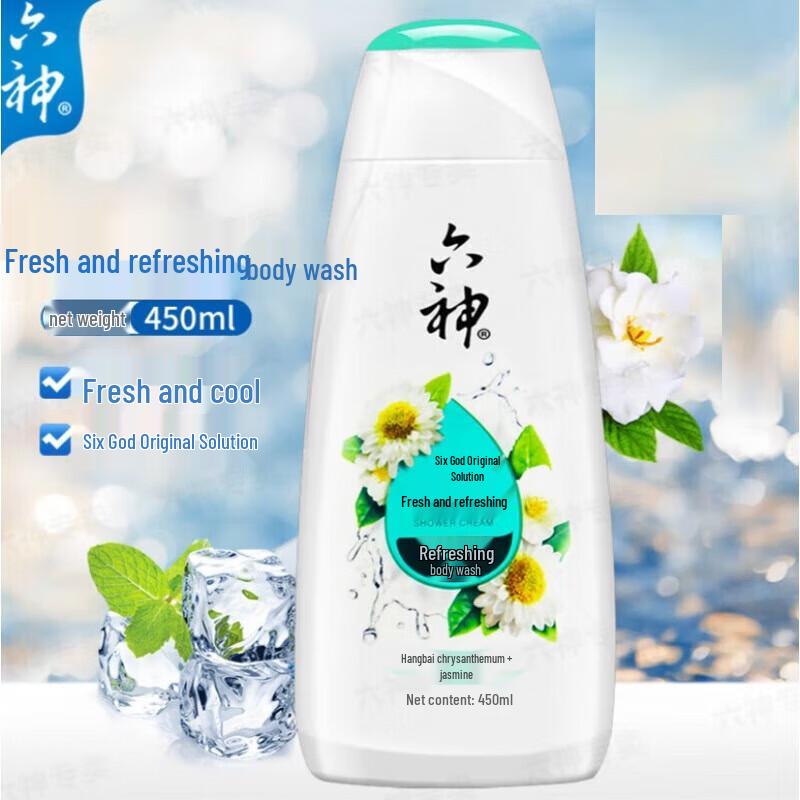 Liuxian Refreshing Chrysanthemum & Jasmine Shower Gel, 2x450ml