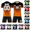 Ensemble Maillot Deux Pièces Personnalisé DIY Chemise Manches Courtes et Short Personnalisé et Numéro pour Uniformes d'Équipe Sportive