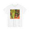 Unisex Adult T Shirt Mid Century Modern Cats At the Carnival Abstract Art Unique