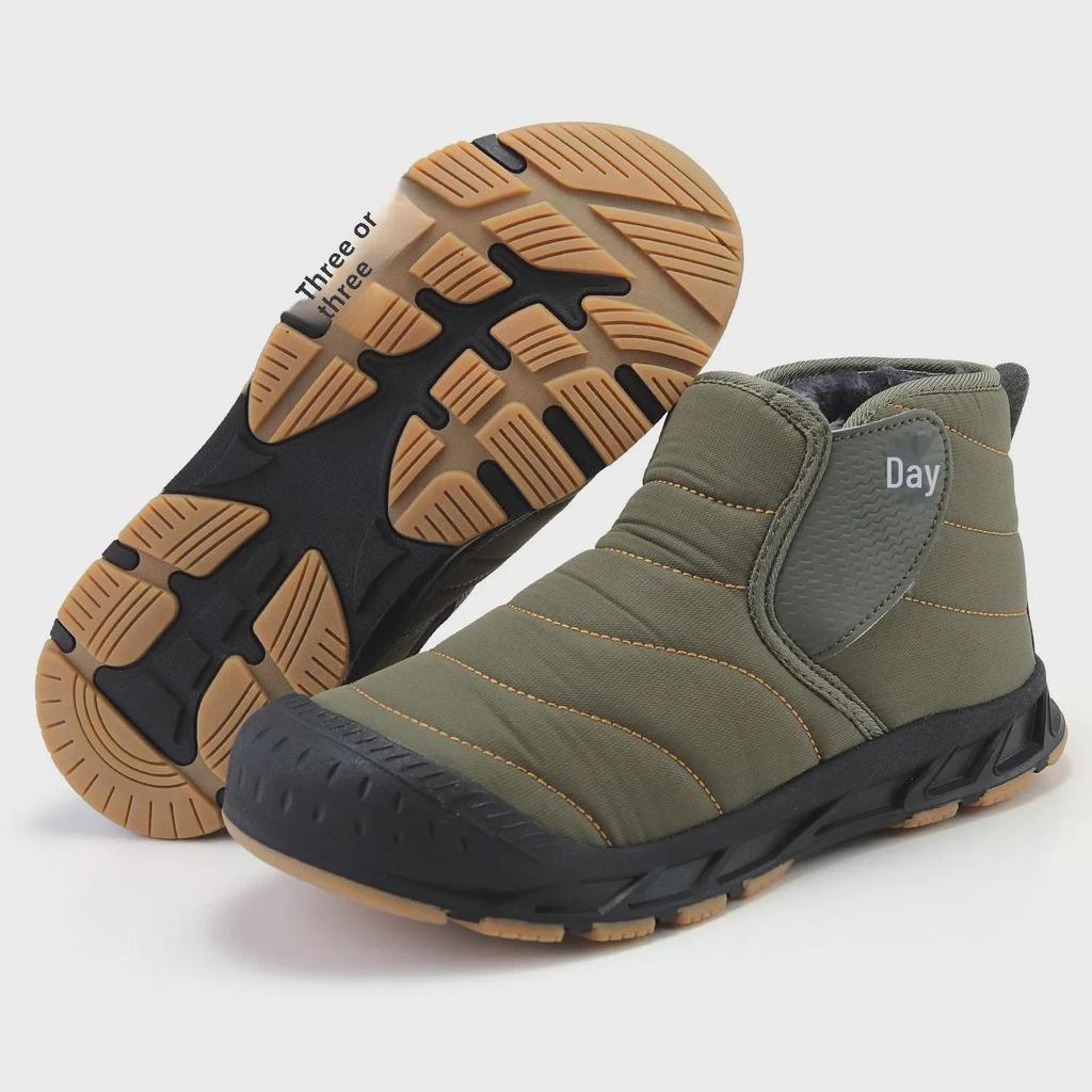 Large Size Outdoor Winter Fashion Boots - Men's & Women's Thickened Velvet Snow & Mountaineering Cotton Shoes.