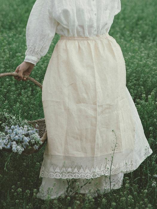 JAMMER Reeve lace apron: Rib lace apron Reeve lace apron