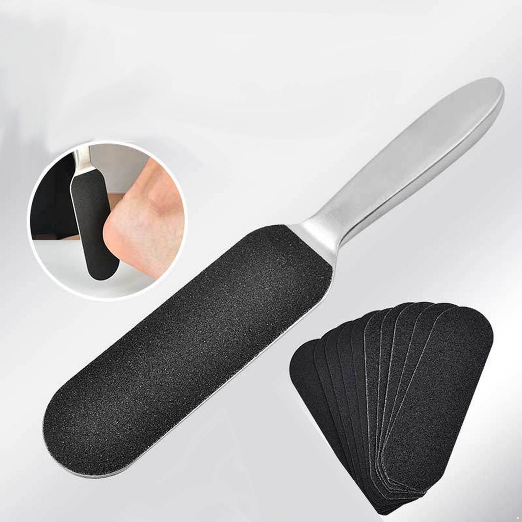 10 Replaceable Grinding Pads Foot File for Cracked Heels and Dry Skin Care Effective Callus Remover for Smooth Soft Feet