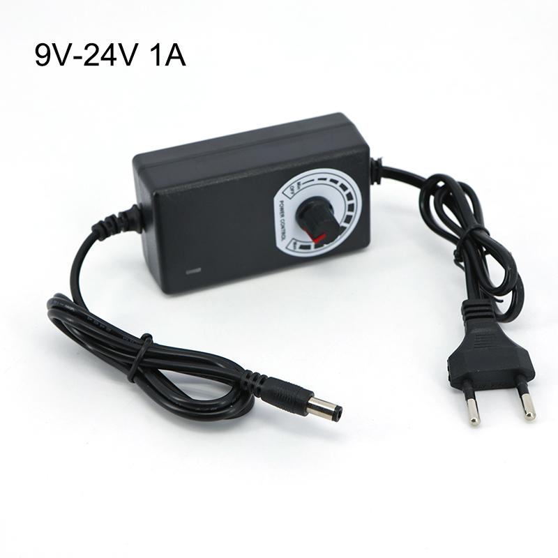 Justerbar Universell AC 220V Til dc 9v 24V Adaptere Lader 9V-24V 10V 12V 10V 21V 15V 18V 1A 1000ma Strømforsyningsadapter