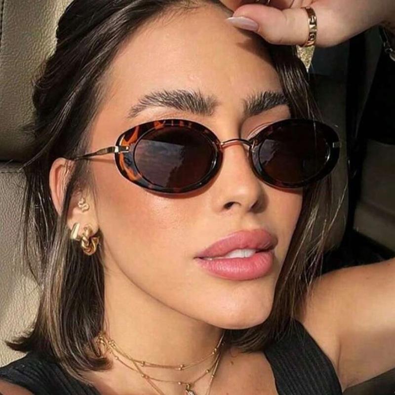New Vintage Round Sunglasses for Women Men Circular Sun Glasses Female Oval Eyewear  for Male Female Eyeglasses
