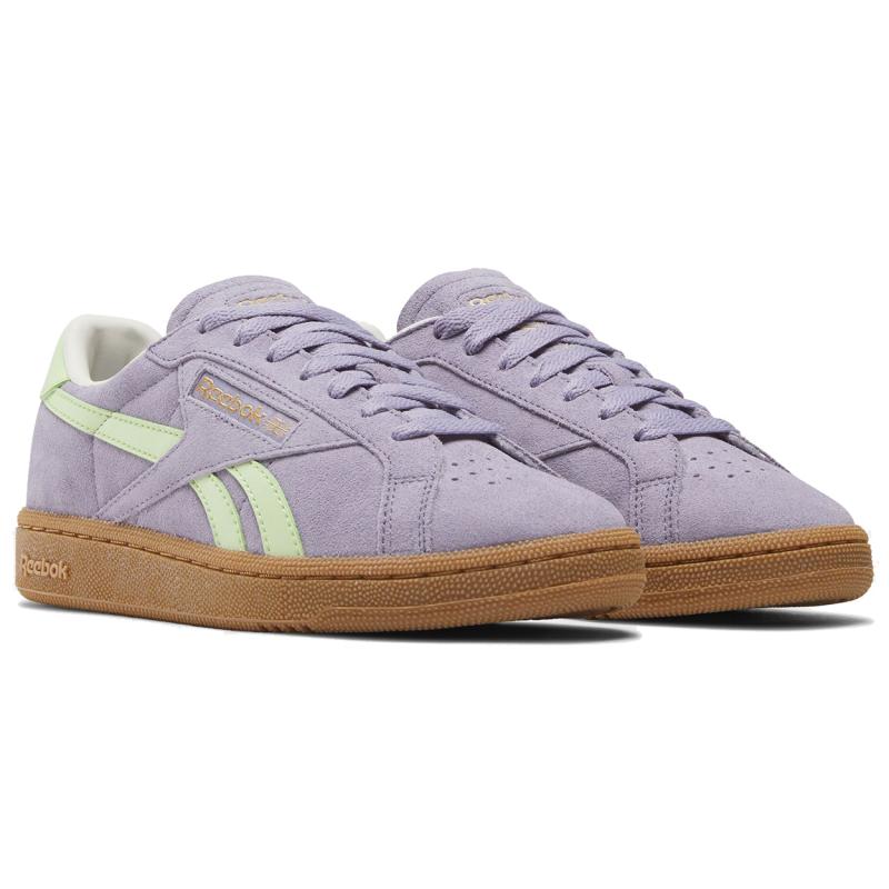 Reebok Women's Club C Grounds Uk 'Dusk Purple Astro Lime' Women's Sneakers 100207963