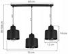 MODERN CEILING HANGING LAMP BLACK LED LAMP