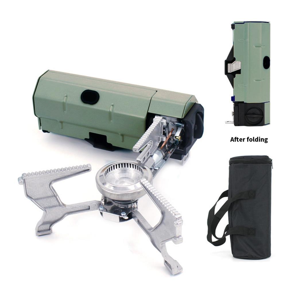 Portables Folded Camp Stove Outdoor Gas Burners Travel Cooking Grill Cooker for Efficient Cooking On Adventures