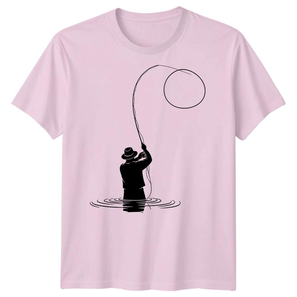 Fishing Fly Fishing Unisexs TShirt Angler Outdoor Hobby Tee