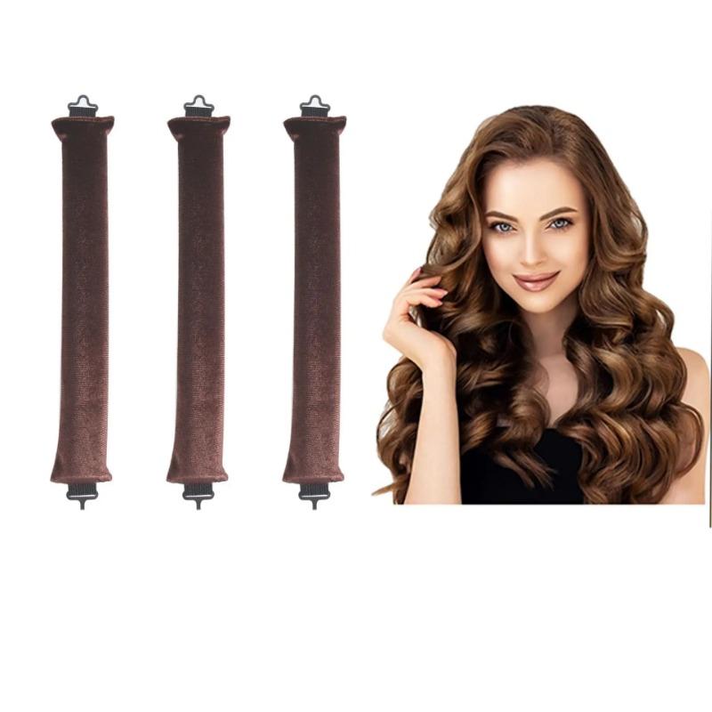 Heatless Curling Rod Stirnband Lazy Hair Curlers No Heat Lockenwickler Locken Sleeping Soft Flexi Rods mit Haken Haar-Styling-Tools