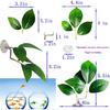Fish Leaf Pad Fish Tank Accessories Aquarium Décor Simulating 3 pcs Adjustable Plastic Plants Betta Natural Habitat Playing Spawn Breed Rest Bed