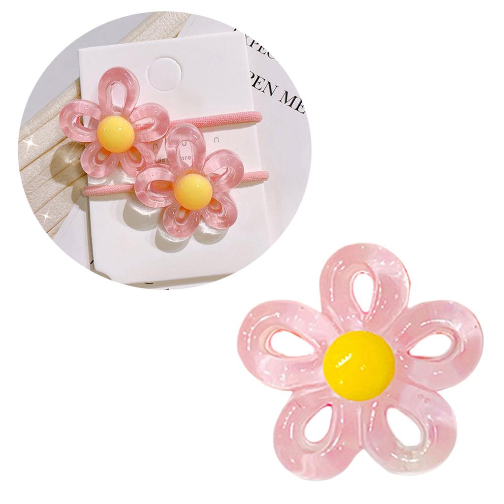 Hollow Flower Bead with Hole Resin Flower Beads for DIY Bracelets Necklaces Crystal Flower Bead Jewelry Making Tool