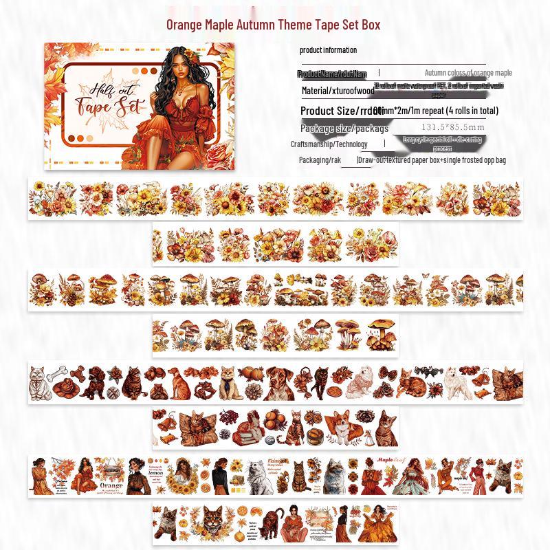 Cross-border Halloween & Christmas DIY PET Washi Tape for Journaling