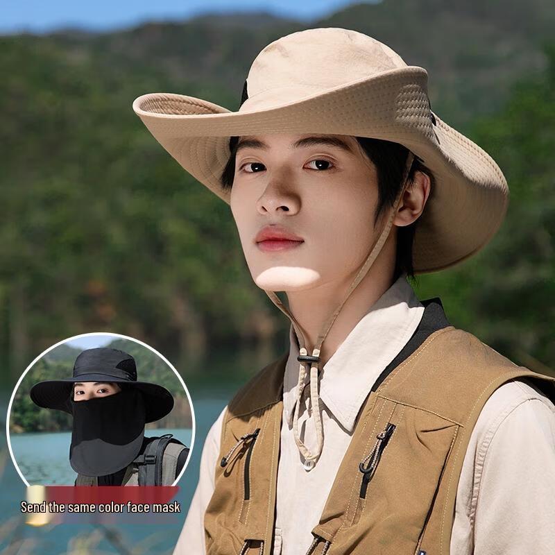 HANDUNYOU Wide Brim Sun Protection Fisherman Hat