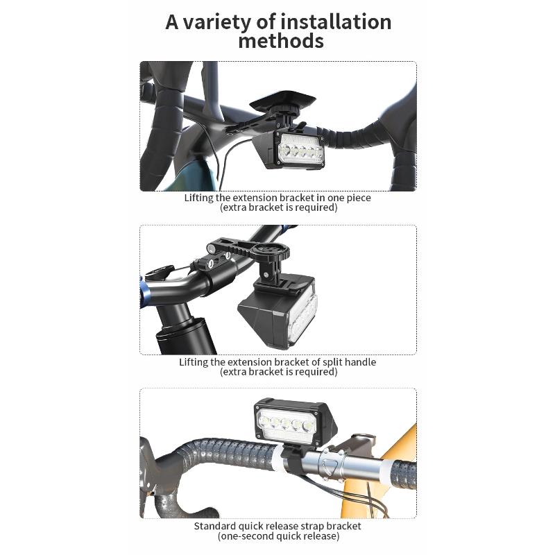 Super Bright Bicycle Front Light USB Charging with High-Low Beam Mode LED Headlamp for Night Riding Safety Accessories