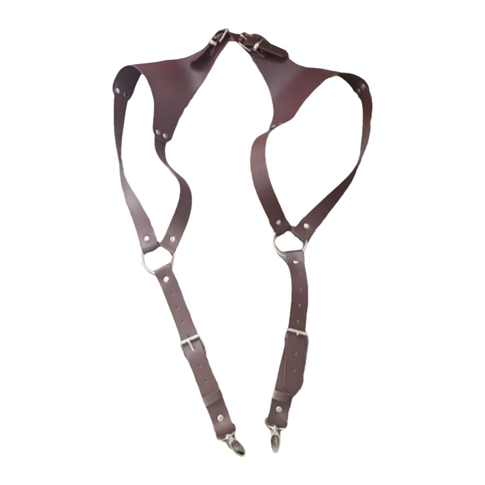 PU Leather Harness Waist Belt Adjustable Lingerie Harness Corset Suspenders Man