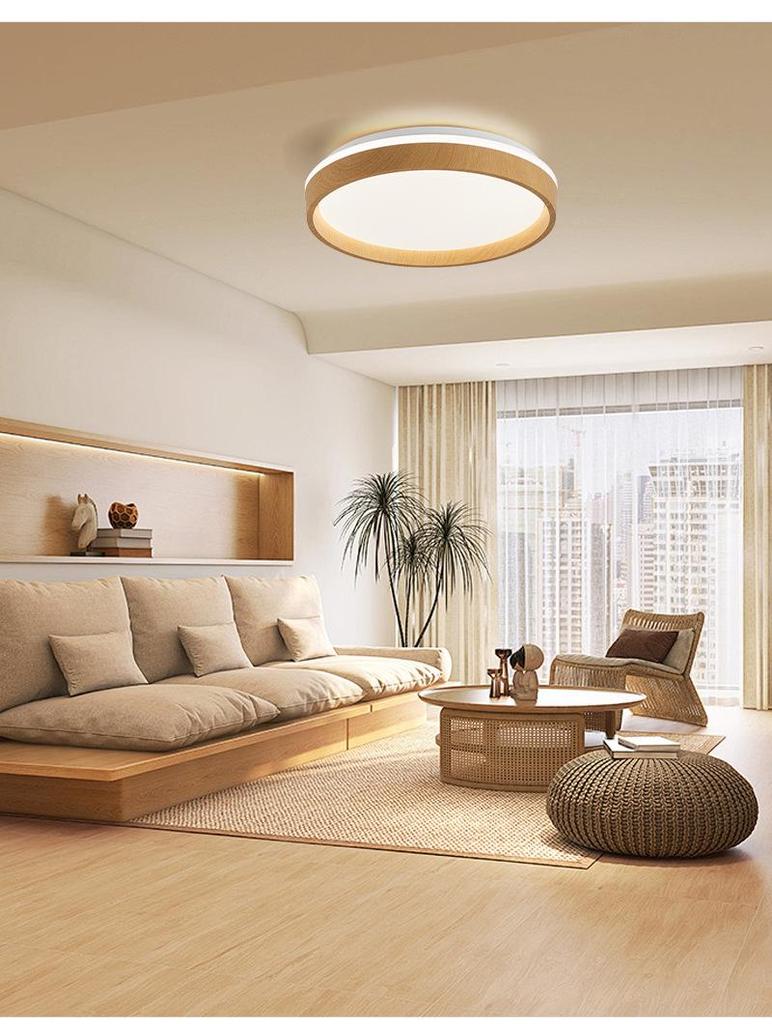 Moderne LED-Deckenleuchte im japanischen Stil für Schlafzimmer oder Arbeitszimmer