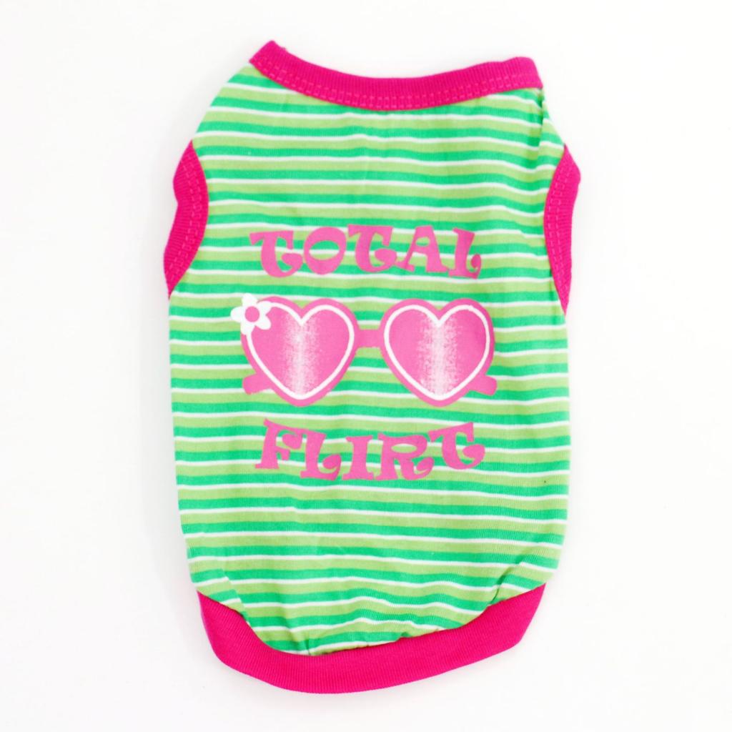 Îmbrăcăminte pentru animale de companie, Modele noi de primăvară și vară, Haine pentru animale de companie pisici și câini, Vestă cu dungi respirabilă