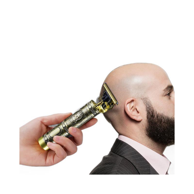 Electric Hair Clipper with Buddha Dragon Design - Retro Style Trimmer and Shaver