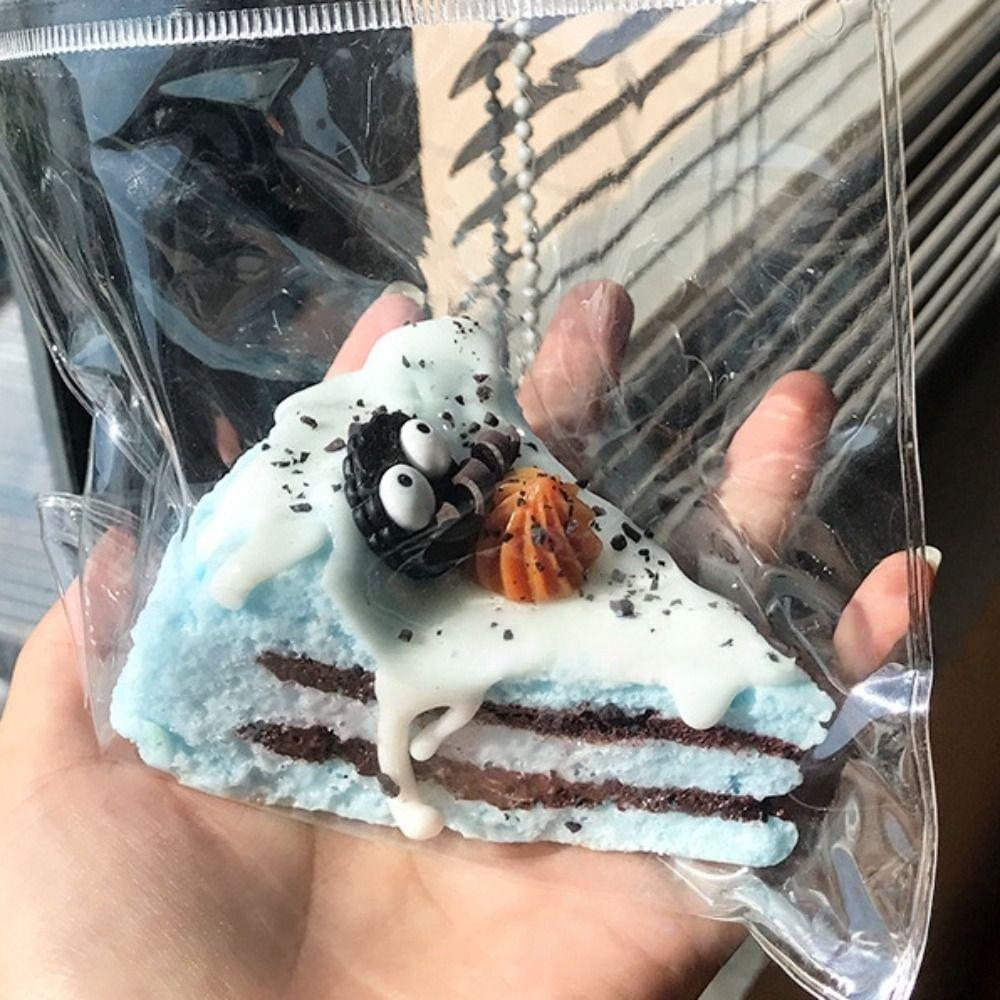 Mini Cute Cake Squishy Fingertip Toy Chocolate Cheese Slow Rebound Toy for Kid Gifts