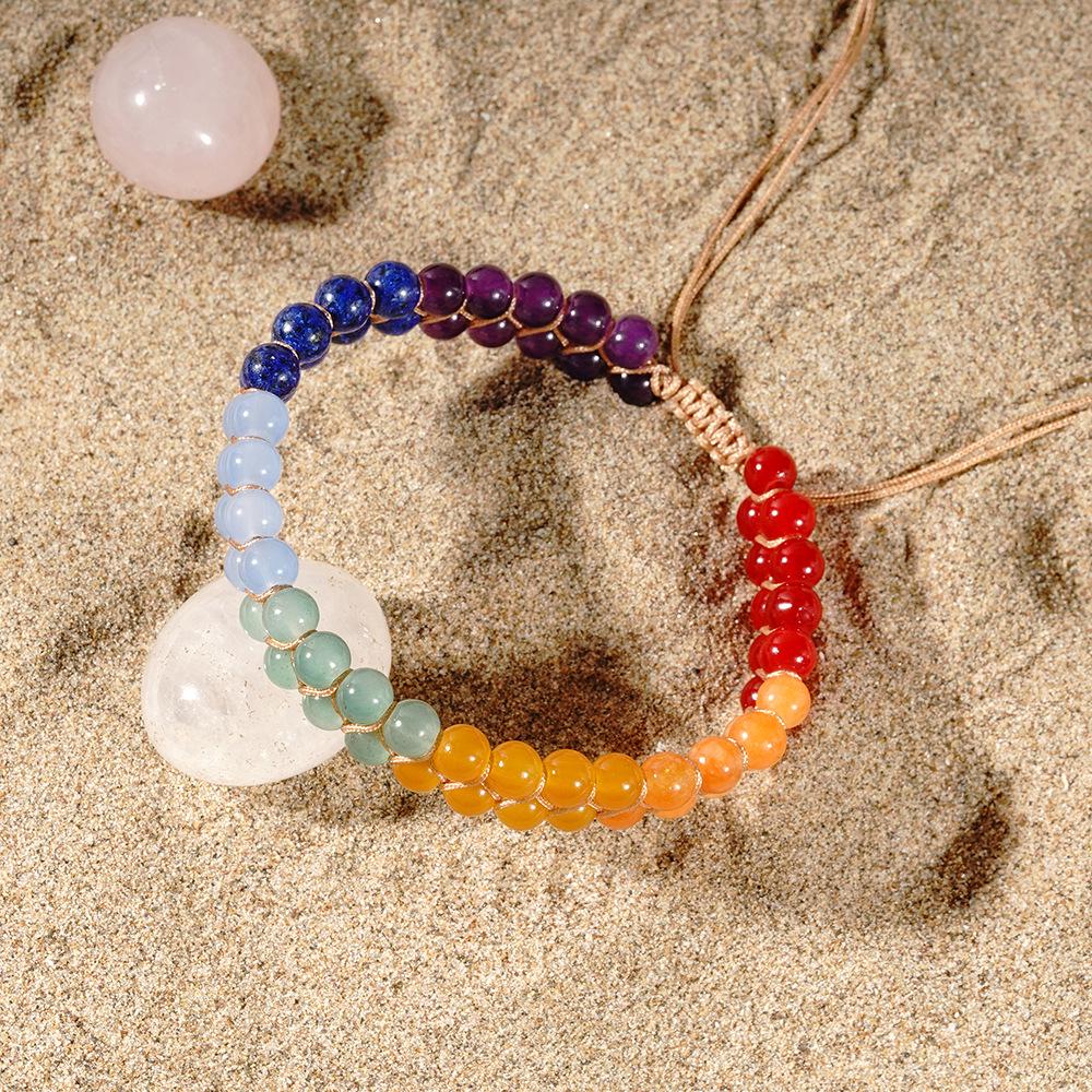 Women's Exotic Crystal Lapis Lazuli Woven Anklet - Water-Resistant & New Arrival