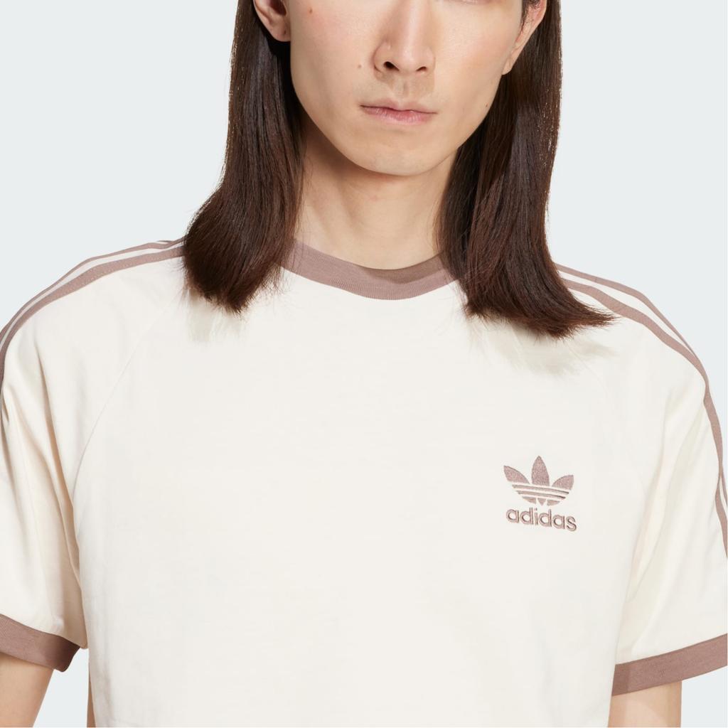 Adidas Originals Adicolor Classics 3-Stripes Fashion Soft Versatile Short Sleeve T-Shirt Men Tops Magic-White JN7020