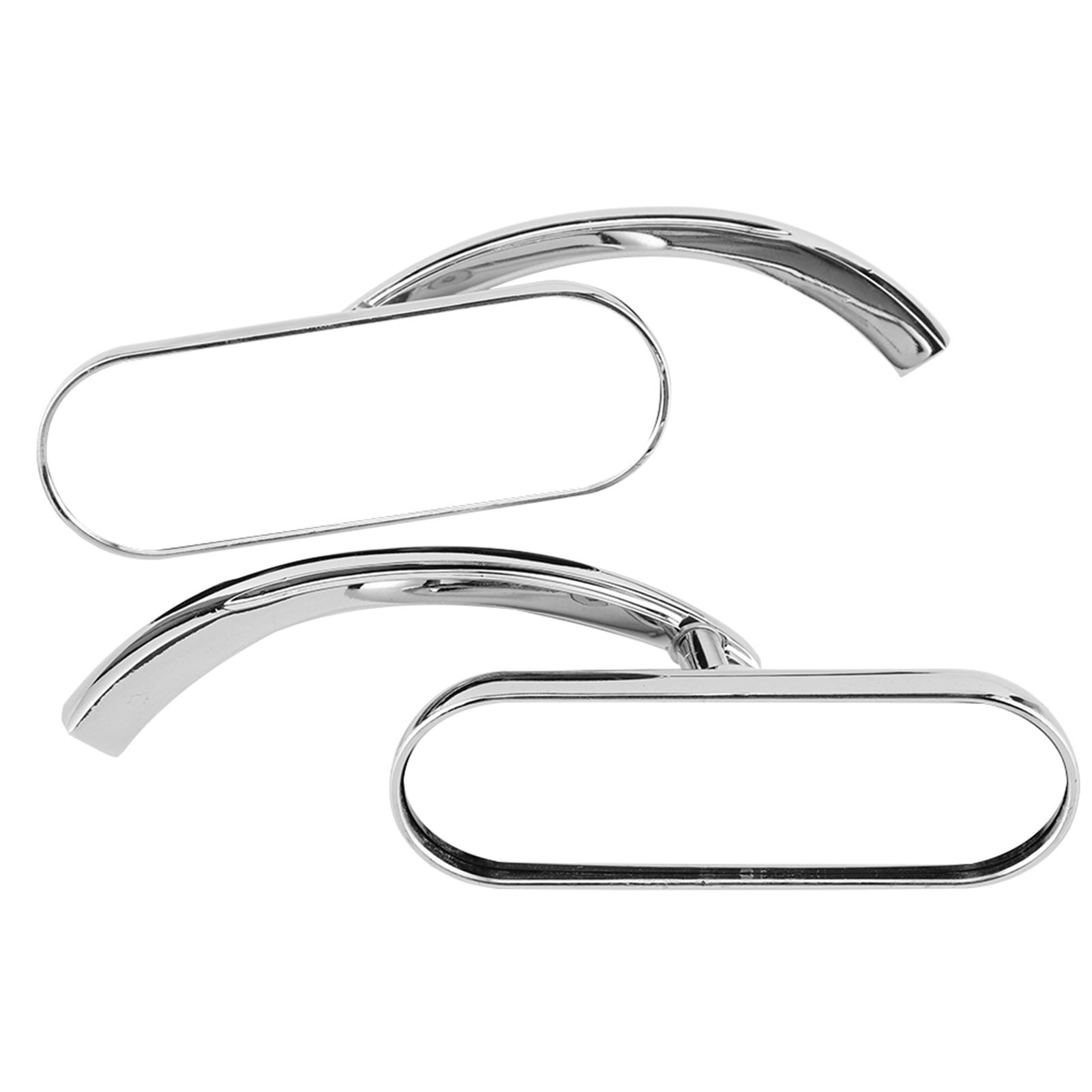 

2 шт. Универсальное овальное зеркало заднего вида с электросеребрением для мотоциклов с 8 мм 0,3 дюйма 10 мм 0,4 дюйма