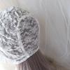 Lolita Cap Maid Cosplay Vintage Lace Bonnet Ruffled Hat Women Girls Pumpkin Cap Lace-up Adjustable Hat