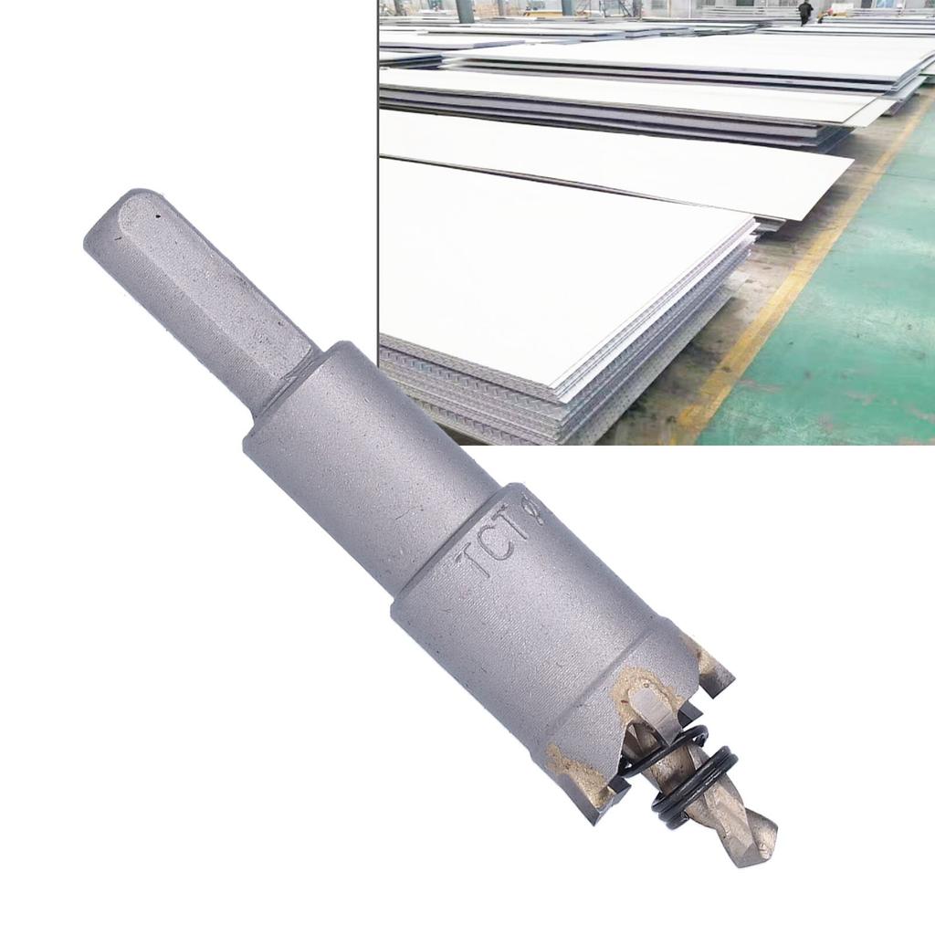 Hole Saw High Speed Steel Three Blades Inclination Angle Design Hole Cutter for Metal with Hex Key